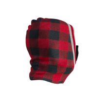 Load image into Gallery viewer, Pook Ninja - Red Plaid and Black Double Layer Polar Fleece Balaclava