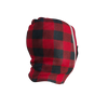Pook Ninja - Red Plaid and Black Double Layer Polar Fleece Balaclava