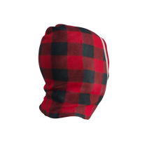 Load image into Gallery viewer, Pook Ninja - Red Plaid and Black Double Layer Polar Fleece Balaclava