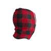 Pook Ninja - Red Plaid and Black Double Layer Polar Fleece Balaclava