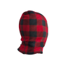 Pook Ninja - Red Plaid and Black Double Layer Polar Fleece Balaclava