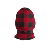 Pook Ninja - Red Plaid and Black Double Layer Polar Fleece Balaclava