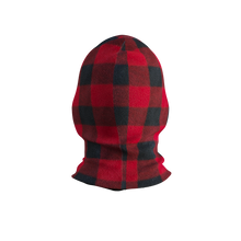 Load image into Gallery viewer, Pook Ninja - Red Plaid and Black Double Layer Polar Fleece Balaclava