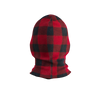 Pook Ninja - Red Plaid and Black Double Layer Polar Fleece Balaclava