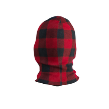 Load image into Gallery viewer, Pook Ninja - Red Plaid and Black Double Layer Polar Fleece Balaclava