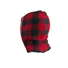 Pook Ninja - Red Plaid and Black Double Layer Polar Fleece Balaclava