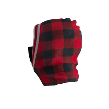 Load image into Gallery viewer, Pook Ninja - Red Plaid and Black Double Layer Polar Fleece Balaclava