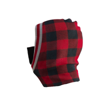 Load image into Gallery viewer, Pook Ninja - Red Plaid and Black Double Layer Polar Fleece Balaclava