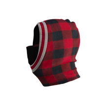 Load image into Gallery viewer, Pook Ninja - Red Plaid and Black Double Layer Polar Fleece Balaclava