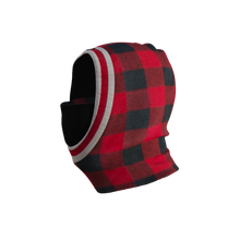 Load image into Gallery viewer, Pook Ninja - Red Plaid and Black Double Layer Polar Fleece Balaclava