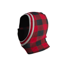 Load image into Gallery viewer, Pook Ninja - Red Plaid and Black Double Layer Polar Fleece Balaclava