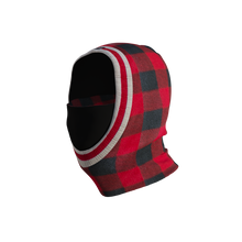 Load image into Gallery viewer, Pook Ninja - Red Plaid and Black Double Layer Polar Fleece Balaclava