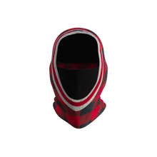 Load image into Gallery viewer, Pook Ninja - Red Plaid and Black Double Layer Polar Fleece Balaclava