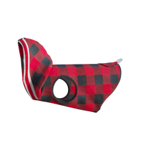 Load image into Gallery viewer, Pook Pooch Hoodie - Red Polar Fleece