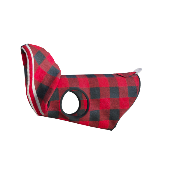 Pook Pooch Hoodie - Red Polar Fleece