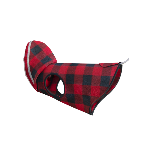 Pook Pooch Hoodie - Red Polar Fleece