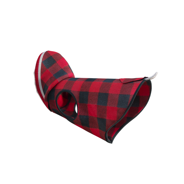 Pook Pooch Hoodie - Red Polar Fleece