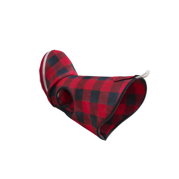 Pook Pooch Hoodie - Red Polar Fleece