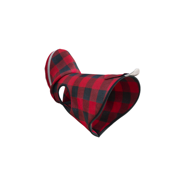 Pook Pooch Hoodie - Red Polar Fleece