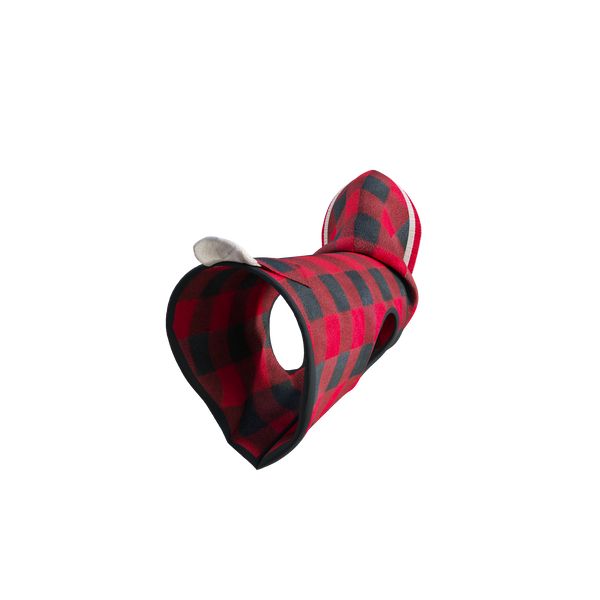 Pook Pooch Hoodie - Red Polar Fleece