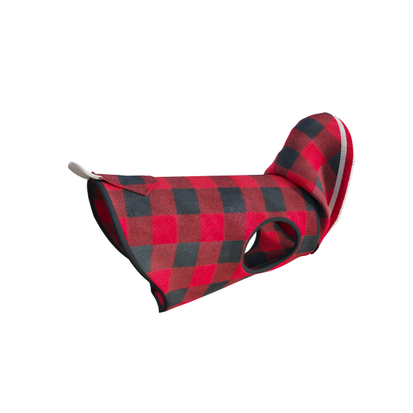 Pook Pooch Hoodie - Red Polar Fleece