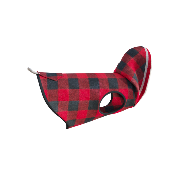 Pook Pooch Hoodie - Red Polar Fleece