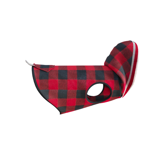 Pook Pooch Hoodie - Red Polar Fleece