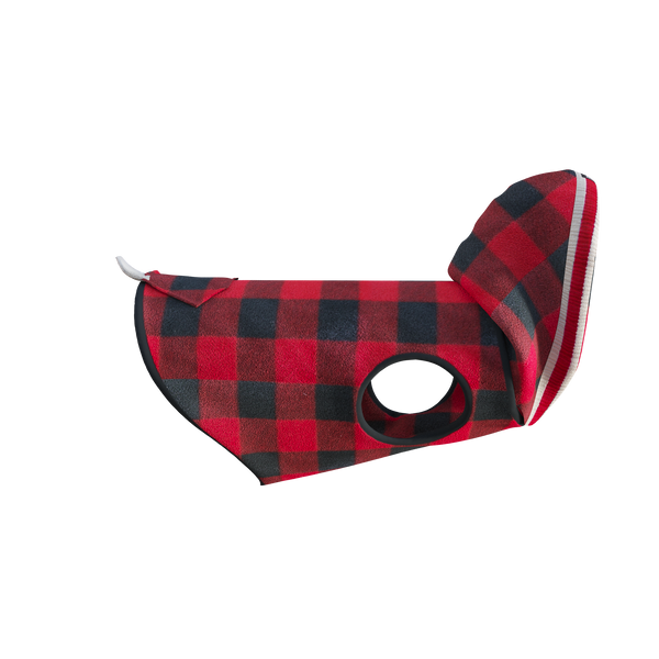 Pook Pooch Hoodie - Red Polar Fleece