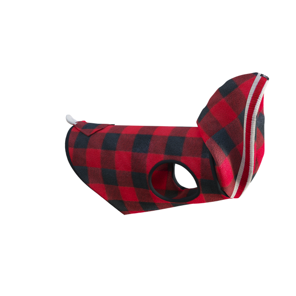 Pook Pooch Hoodie - Red Polar Fleece