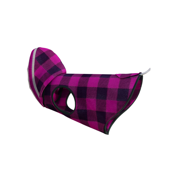 Pook Pooch Hoodie - Pink Polar Fleece