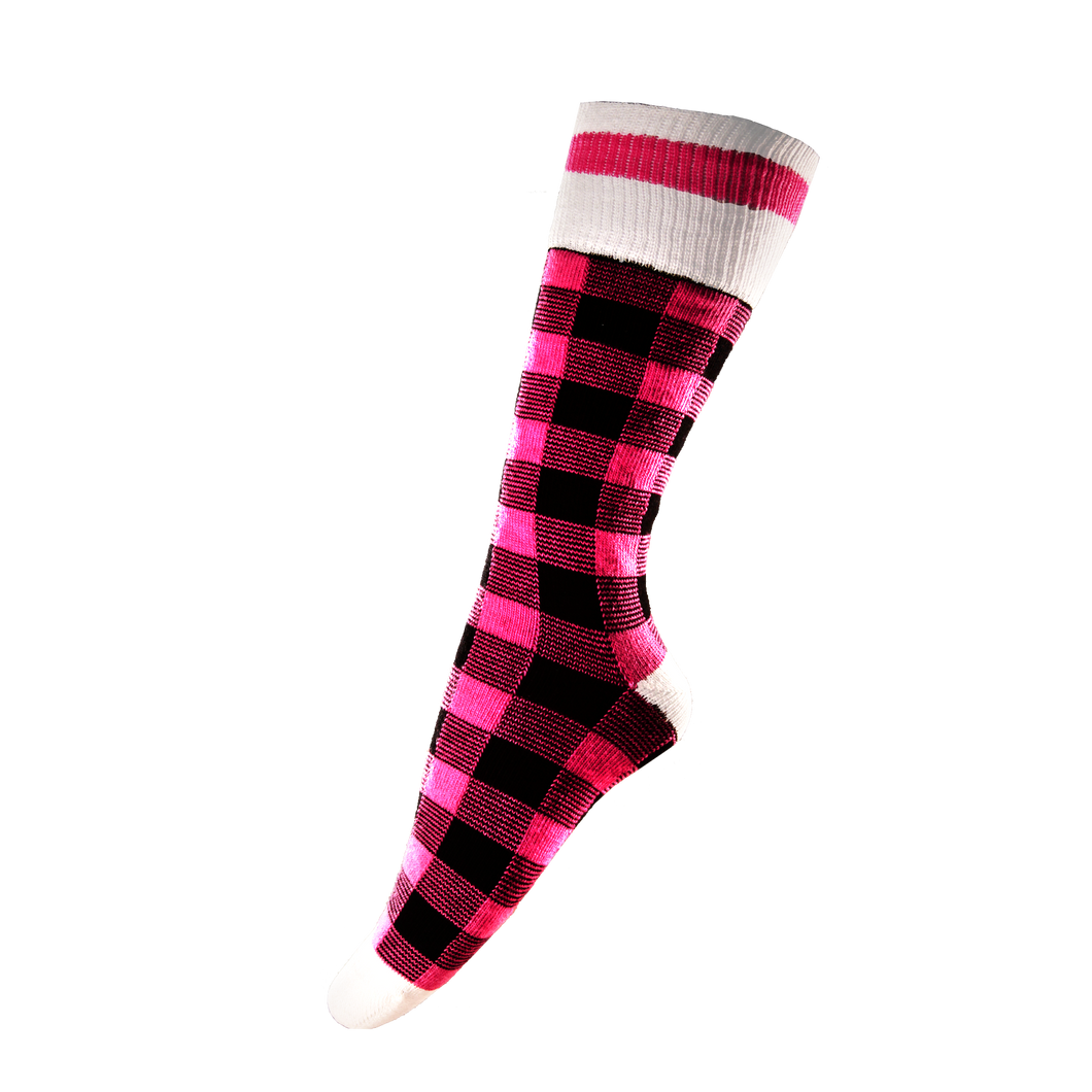 Pook Socks - Pink Plaid