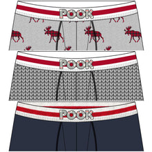 Load image into Gallery viewer, Pook Men&#39;s Boxers (3 PACK) - Black, Moose, Grey Pook
