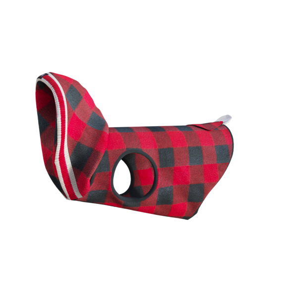Pook Pooch Hoodie - Red Polar Fleece