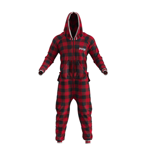 Pook Onesie - Red (Adult Unisex)