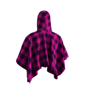 Pook Poncho - Adult Pink Polar Fleece w/ Snap Fastners