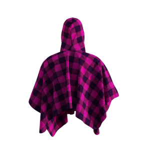 Pook Poncho - Adult Pink Polar Fleece w/ Snap Fastners