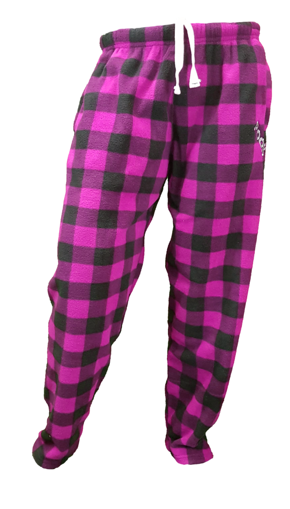 Pink plaid pjs sale