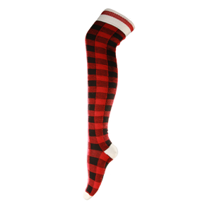 Pook Thigh High Sky Highs - Red Plaid