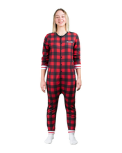 Load image into Gallery viewer, POOK (Red Plaid) Union Suit