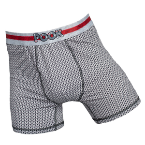 POOK Men's Boxer Silk Sock Pattern Underwear