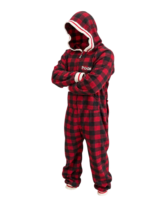 Pook Onesie - Red (Adult Unisex)